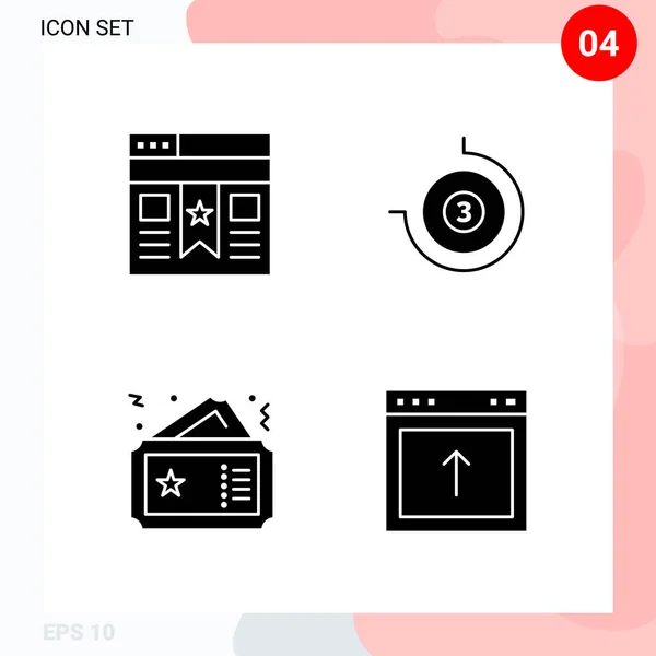 Set Dari Ikon Kreatif Universal Cukup Ilustrasi Vektor Untuk Aplikasi - Stok Vektor