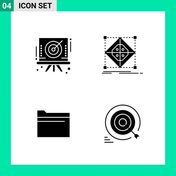 Conjunto Iconos Creativos Universales Simplemente Vector Ilustraciones Para Aplicaciones Web — Archivo Imágenes Vectoriales