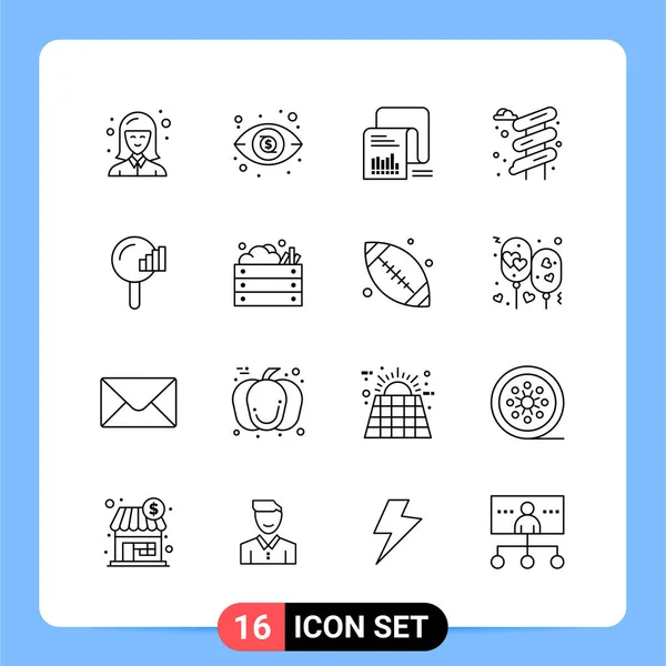 Set Dari Ikon Kreatif Universal Cukup Ilustrasi Vektor Untuk Aplikasi - Stok Vektor