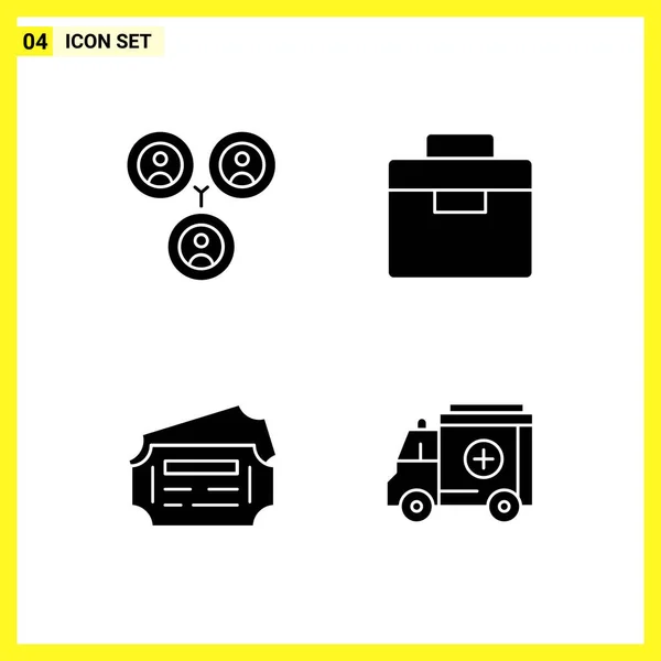 Conjunto Iconos Creativos Universales Simplemente Vector Ilustraciones Para Aplicaciones Web — Archivo Imágenes Vectoriales