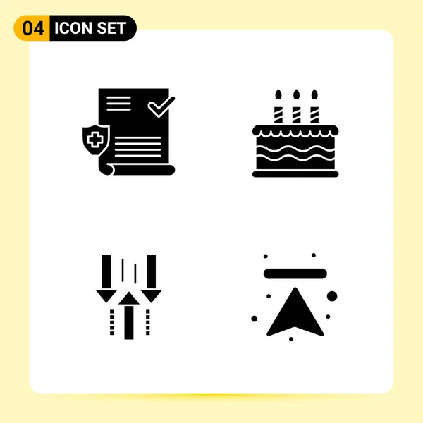 Conjunto Iconos Creativos Universales Simplemente Vector Ilustraciones Para Aplicaciones Web — Vector de stock