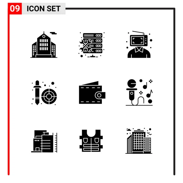 Conjunto Iconos Creativos Universales Simplemente Vector Ilustraciones Para Aplicaciones Web — Vector de stock