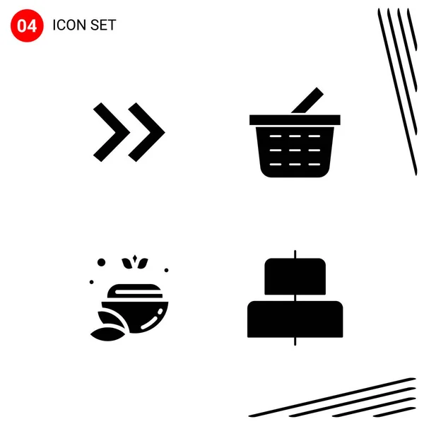 Conjunto Iconos Creativos Universales Simplemente Vector Ilustraciones Para Aplicaciones Web — Vector de stock