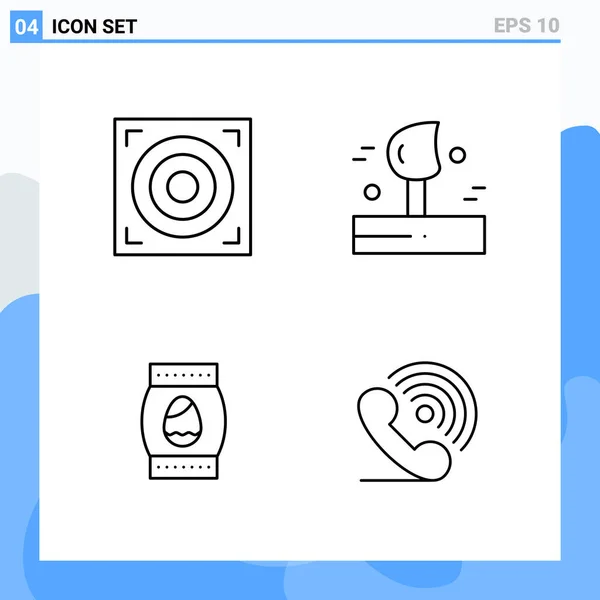 Set Universal Creative Icons Simply Vector Illustrations Web Mobile Apps — Stock Vector