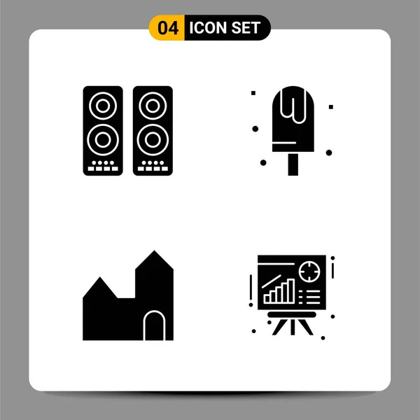 Conjunto Iconos Creativos Universales Simplemente Vector Ilustraciones Para Aplicaciones Web — Archivo Imágenes Vectoriales