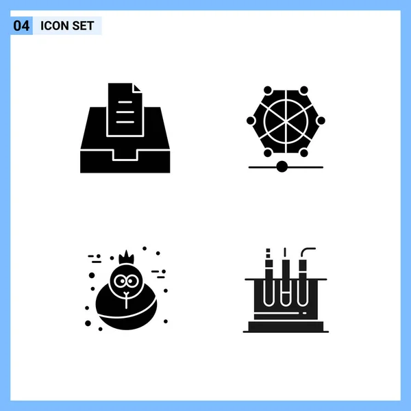 Conjunto Iconos Creativos Universales Simplemente Vector Ilustraciones Para Aplicaciones Web — Vector de stock