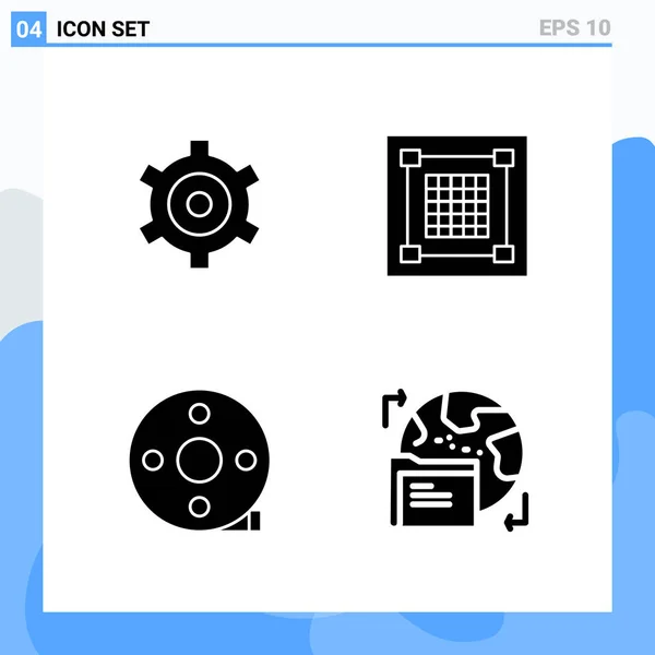 Conjunto de 16 iconos universales Vector de negocios — Vector de stock