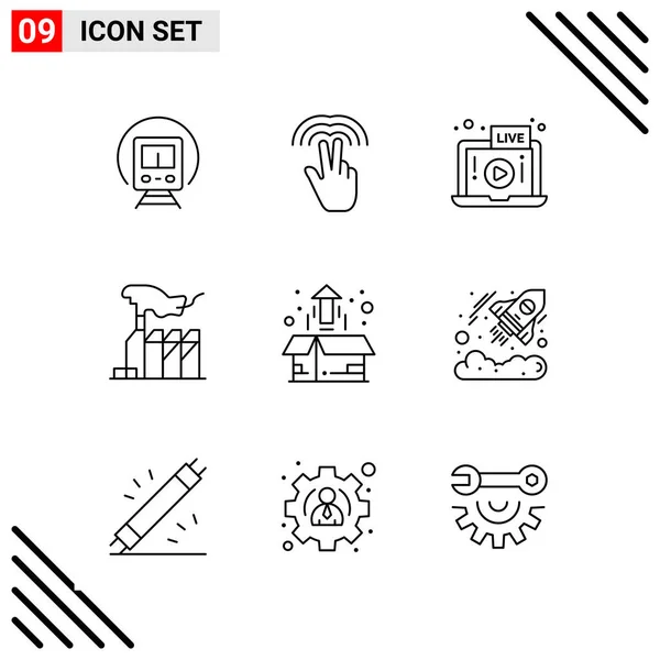 Set de 25 iconos de negocio universales Vector — Vector de stock