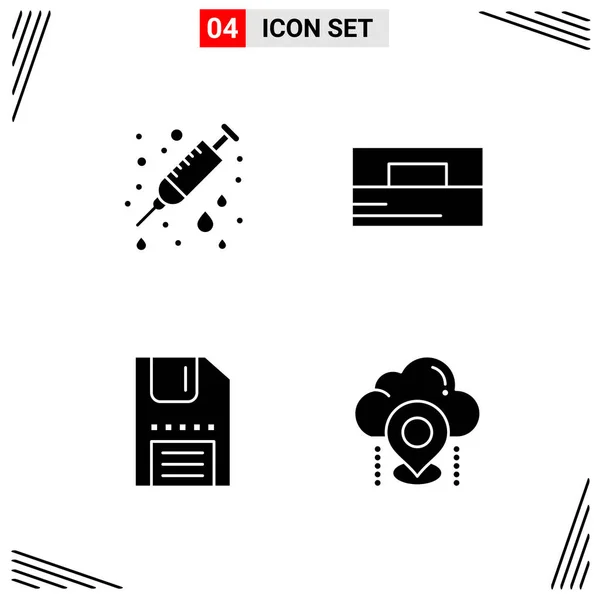 Conjunto Iconos Creativos Universales Simplemente Vector Ilustraciones Para Aplicaciones Web — Vector de stock