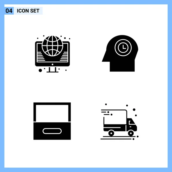 Univerzális Kreatív Ikonok Gyűjteménye Egyszerűen Vektor Illusztrációk Webes Mobil Alkalmazásokhoz — Stock Vector