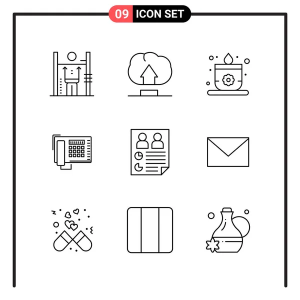 Set Universal Creative Icons Simply Vector Illustrations Web Mobile Apps — Stock Vector