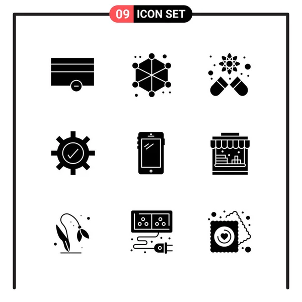 Conjunto Iconos Creativos Universales Simplemente Vector Ilustraciones Para Aplicaciones Web — Vector de stock