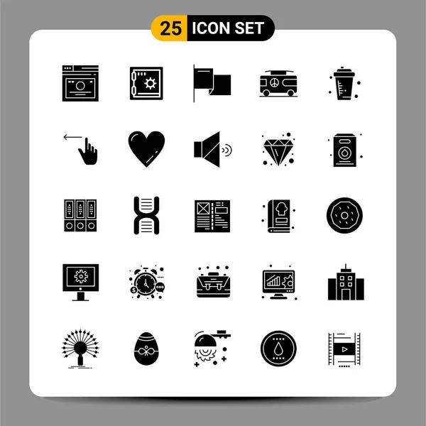 Set of 25 Universal Business Icons Vector — Stock Vector