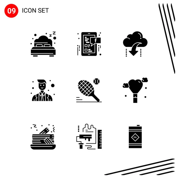 Conjunto Iconos Creativos Universales Simplemente Vector Ilustraciones Para Aplicaciones Web — Vector de stock