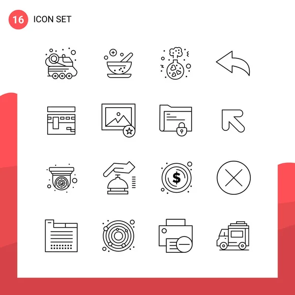 Set Universele Creatieve Iconen Eenvoudig Vectorafbeeldingen Voor Web Mobiele Apps Rechtenvrije Stockillustraties