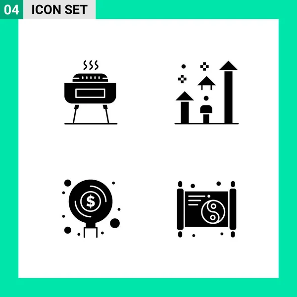 Conjunto Iconos Creativos Universales Simplemente Vector Ilustraciones Para Aplicaciones Web — Vector de stock