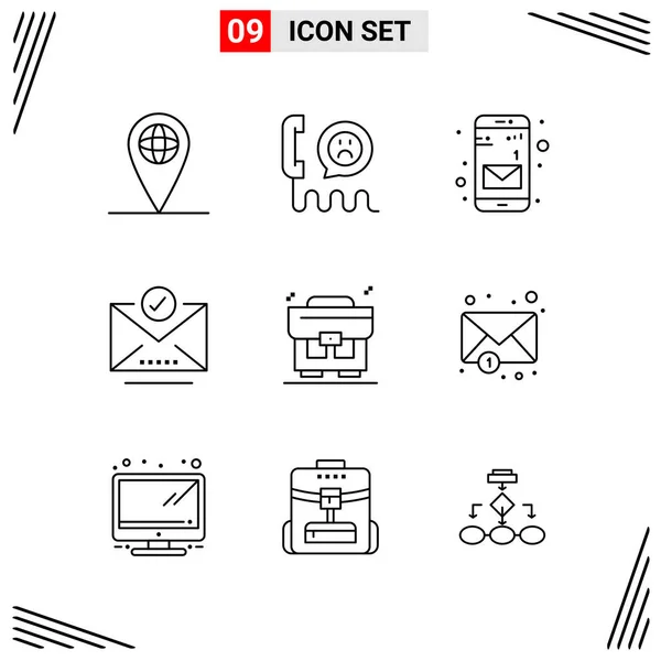 Set de 25 iconos de negocio universales Vector — Archivo Imágenes Vectoriales