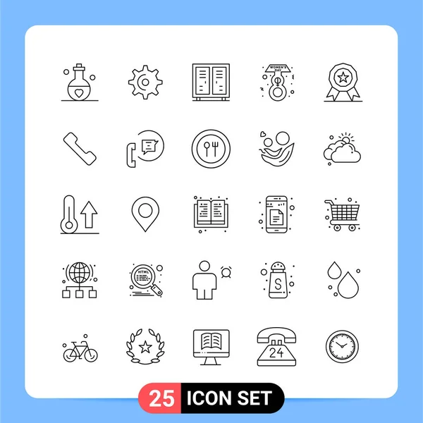 Conjunto Iconos Creativos Universales Simplemente Vector Ilustraciones Para Aplicaciones Web — Vector de stock