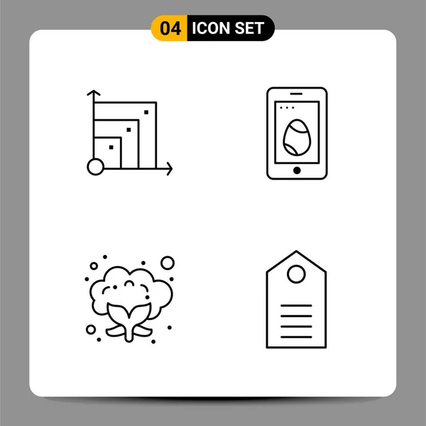 Conjunto Iconos Creativos Universales Simplemente Vector Ilustraciones Para Aplicaciones Web — Archivo Imágenes Vectoriales