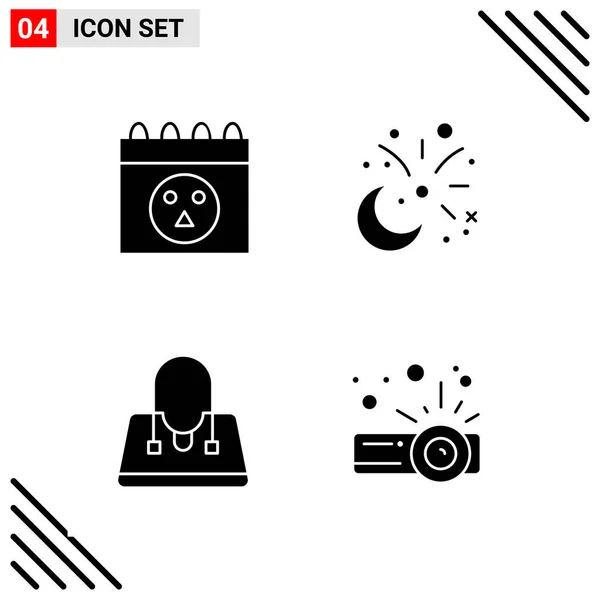 Conjunto Iconos Creativos Universales Simplemente Vector Ilustraciones Para Aplicaciones Web — Vector de stock