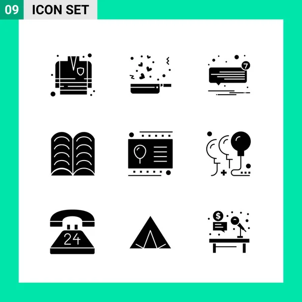 Conjunto Iconos Creativos Universales Simplemente Vector Ilustraciones Para Aplicaciones Web — Archivo Imágenes Vectoriales