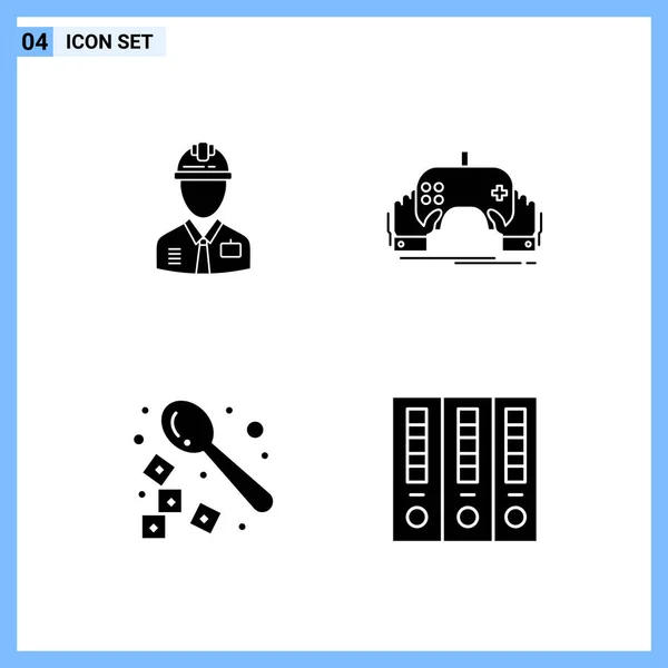 Conjunto Iconos Creativos Universales Ilustración Vectorial — Vector de stock