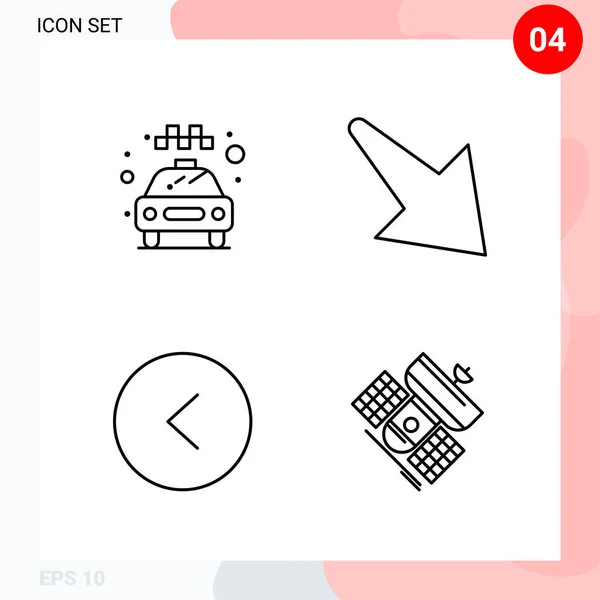 Set Universal Creative Icons Simply Vector Illustrations Web Mobile Apps — Stock Vector