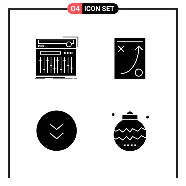 Conjunto Iconos Creativos Universales Simplemente Vector Ilustraciones Para Aplicaciones Web — Vector de stock