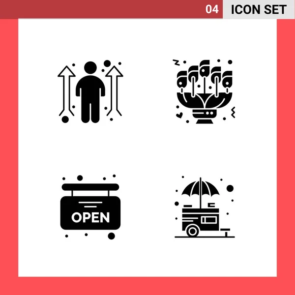 Conjunto Iconos Creativos Universales Simplemente Vector Ilustraciones Para Aplicaciones Web — Vector de stock