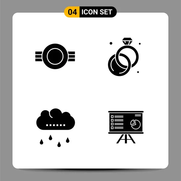 Set Universal Creative Icons Simply Vector Illustrations Web Mobile Apps — Stock Vector