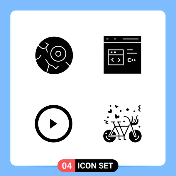 Conjunto Iconos Creativos Universales Simplemente Vector Ilustraciones Para Aplicaciones Web — Vector de stock