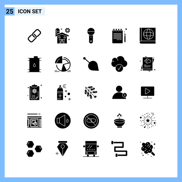 Conjunto Iconos Creativos Universales Simplemente Vector Ilustraciones Para Aplicaciones Web — Vector de stock