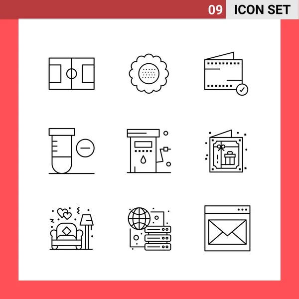 Conjunto Iconos Creativos Universales Simplemente Vector Ilustraciones Para Aplicaciones Web — Archivo Imágenes Vectoriales