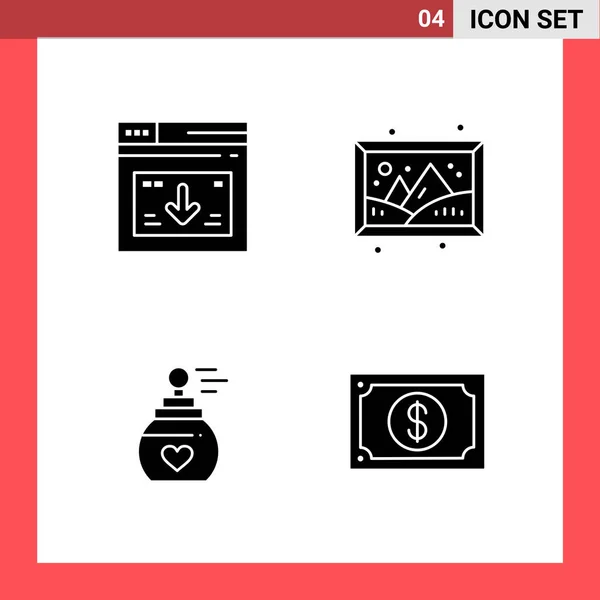 Set Universal Creative Icons Simply Vector Illustrations Web Mobile Apps — Stock Vector