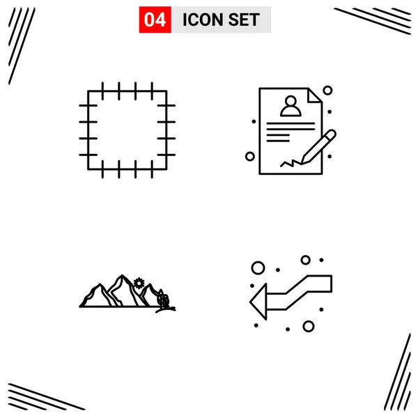 Set Universal Creative Icons Simply Vector Illustrations Web Mobile Apps — Stock Vector