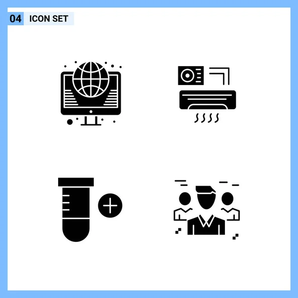 Conjunto Iconos Creativos Universales Simplemente Vector Ilustraciones Para Aplicaciones Web — Vector de stock