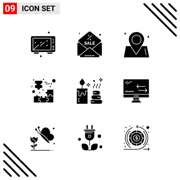 Conjunto Iconos Creativos Universales Simplemente Vector Ilustraciones Para Aplicaciones Web — Archivo Imágenes Vectoriales