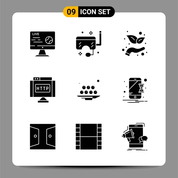 Conjunto Iconos Creativos Universales Ilustración Vectorial — Vector de stock