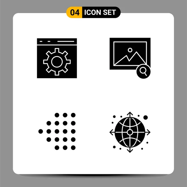 Conjunto Iconos Creativos Universales Simplemente Vector Ilustraciones Para Aplicaciones Web — Vector de stock