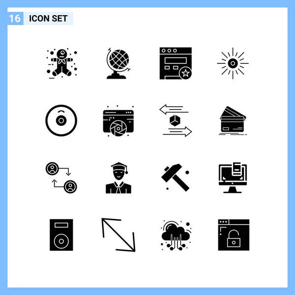 Conjunto Iconos Creativos Universales Simplemente Vector Ilustraciones Para Aplicaciones Web — Vector de stock