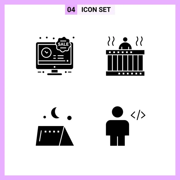 Set Universal Creative Icons Simply Vector Illustrations Web Mobile Apps — Stock Vector