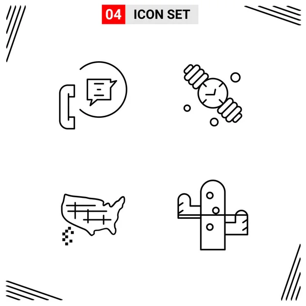 Set Universal Creative Icons Simply Vector Illustrations Web Mobile Apps — Stock Vector