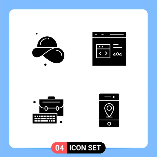 Conjunto Iconos Creativos Universales Simplemente Vector Ilustraciones Para Aplicaciones Web — Vector de stock