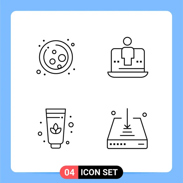 Set Universal Creative Icons Simply Vector Illustrations Web Mobile Apps — Stock Vector