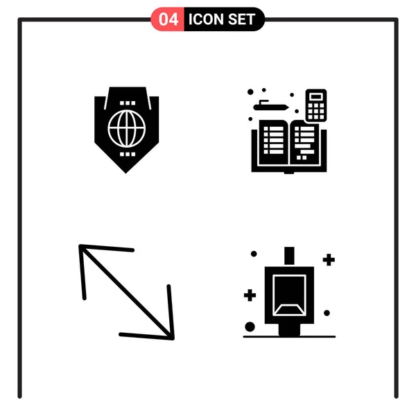 Conjunto Iconos Creativos Universales Simplemente Vector Ilustraciones Para Aplicaciones Web — Archivo Imágenes Vectoriales