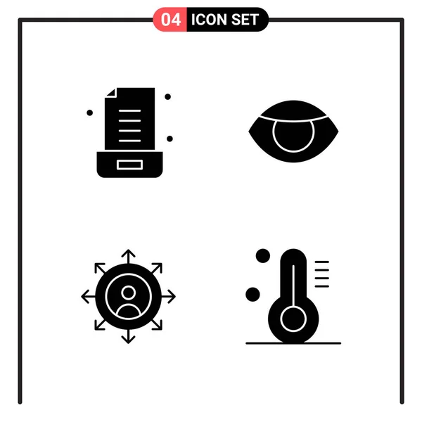 Set Dari Ikon Kreatif Universal Cukup Ilustrasi Vektor Untuk Aplikasi - Stok Vektor