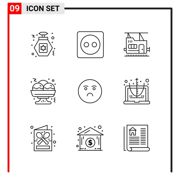 Set Universal Creative Icons Simply Vector Illustrations Web Mobile Apps — Stock Vector