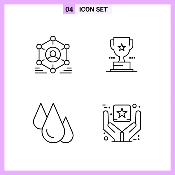 Set Universal Creative Icons Simply Vector Illustrations Web Mobile Apps — Stock Vector