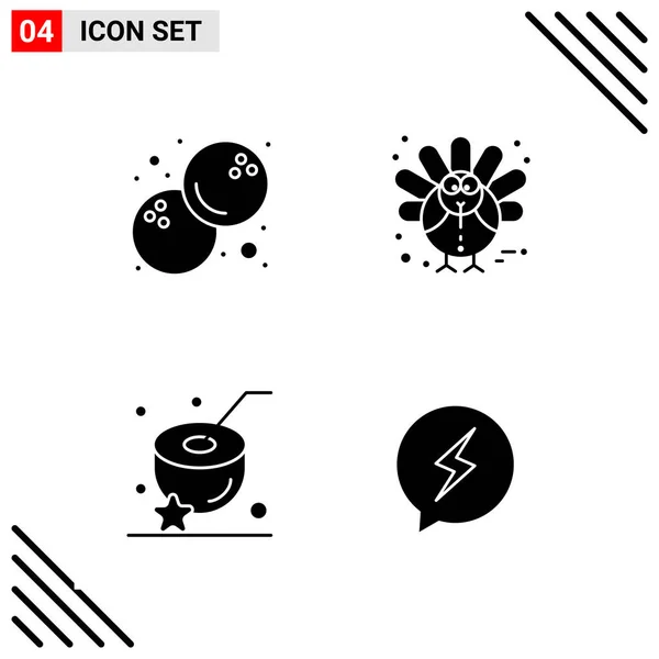 Conjunto Iconos Creativos Universales Simplemente Vector Ilustraciones Para Aplicaciones Web — Vector de stock