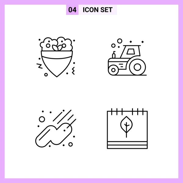 Conjunto Iconos Creativos Universales Simplemente Vector Ilustraciones Para Aplicaciones Web — Vector de stock